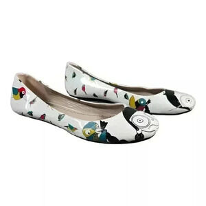 Marc Jacobs Bird Leather Ballet Flats - Women's Round Toe - Size 6.5-7/EU 37